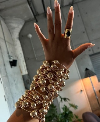 Gold Ball Bracelet (A Set of 4)