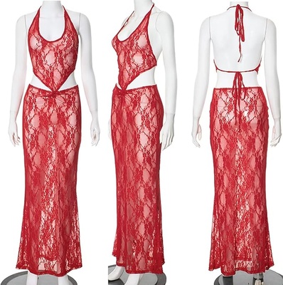 Bia Lace Set Red