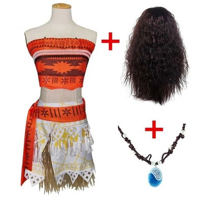 Moana Set Cosplay Costume (Large)