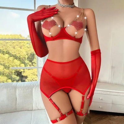 Siren Red Lingerie