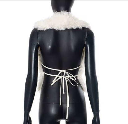 Ivy White Fur Top (Medium)