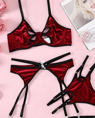 Red Cleo Lingerie