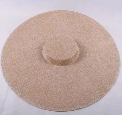 Royal Ascot Wide Brim Fascinator (Beige)