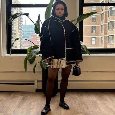 Sophia Coat Black (Large)