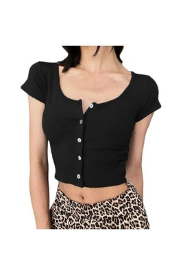 Emilia Crop Top Black