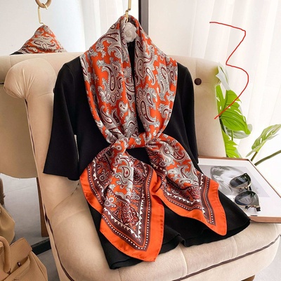 Ladies Printed Silk Scarfs (Design 2)