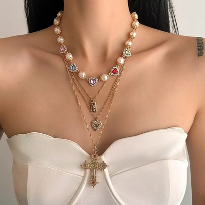 Lesley 4-piece Cross Necklace Set