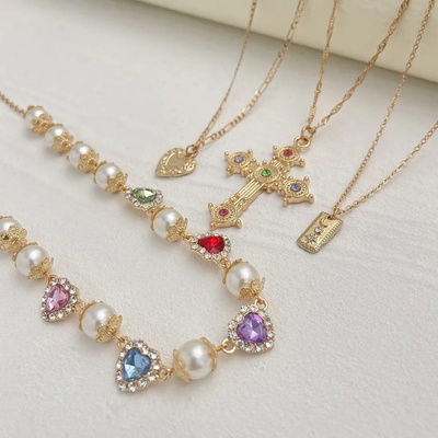 Lesley 4-piece Cross Necklace Set