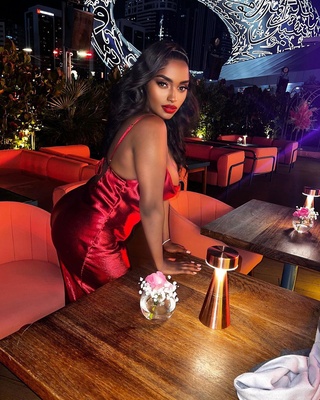 @puritystephens looking gorgeous in our Red Fiona Dress